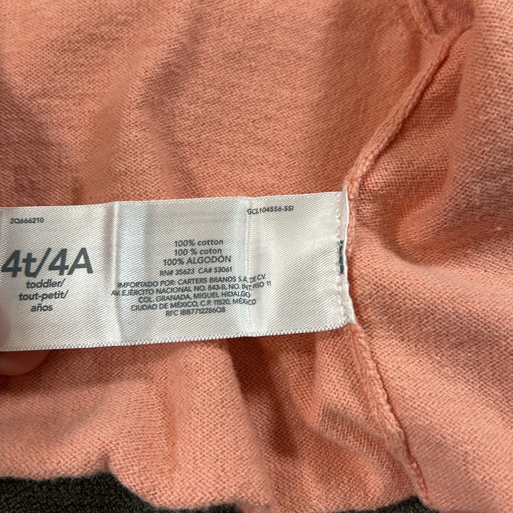 Carter’s Girls 4T Spring/Easter Dress with Matching Cardigan Sweater - Picture 9 of 9